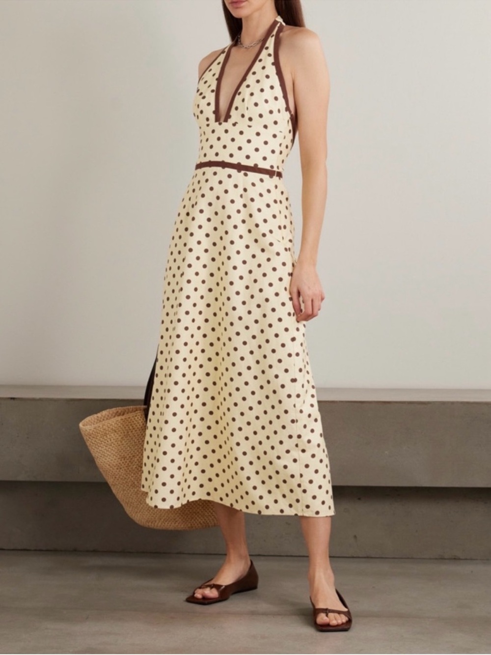 Posse Bowie Halter Midi Dress